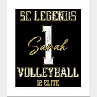 Sarah #1 SC Legends (12 Elite) - Black Posters and Art